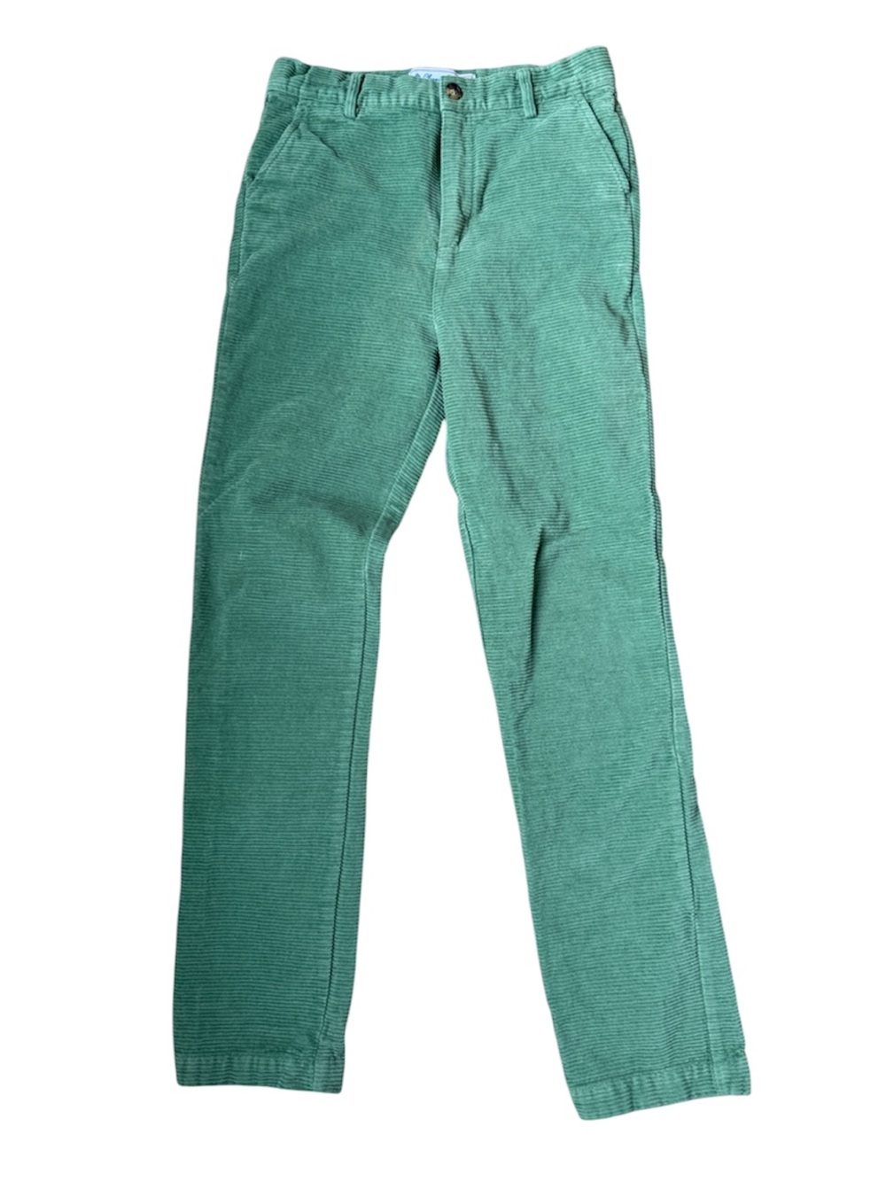 Classic Prep Green Corduroy Strait Pants